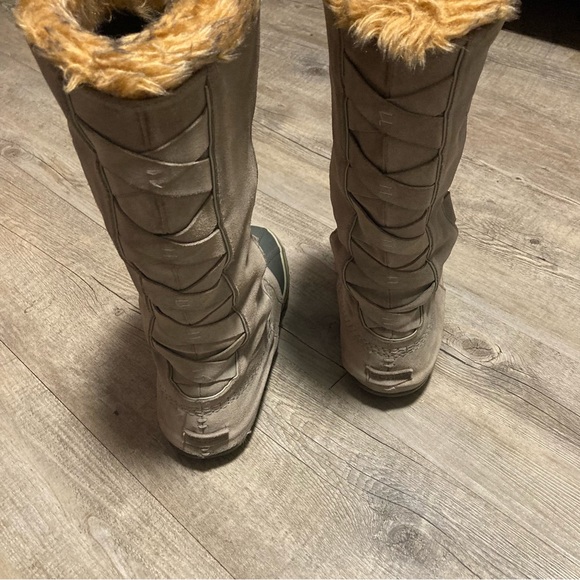Sorel Cate Of Alexandria Leather Weave Fur Lined Winter Boot - Picture 7 of 12